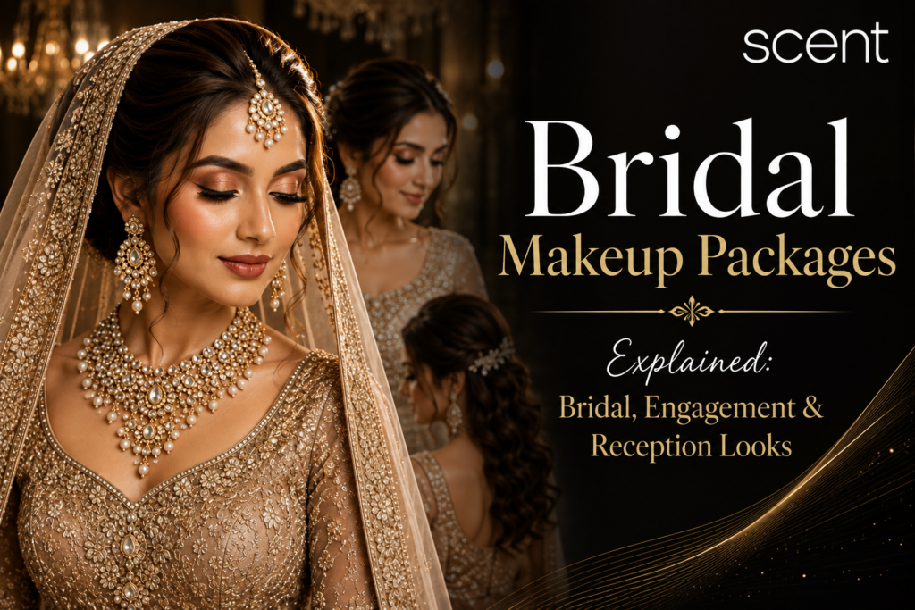 Bridal Makeup Packages Explained: Bridal, Engagement & Reception Looks