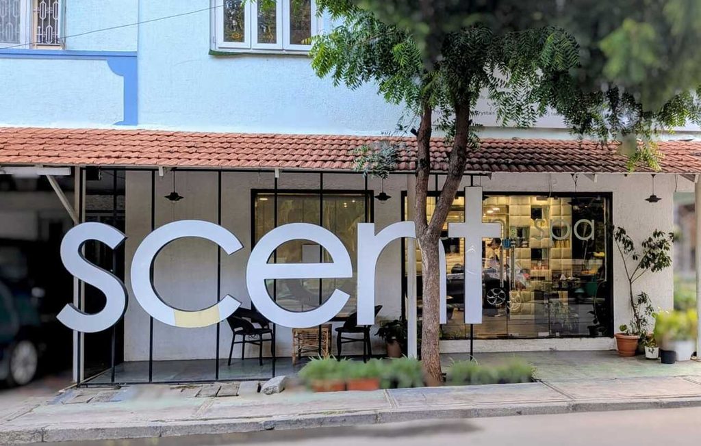 salon interior for scent salon bangalore