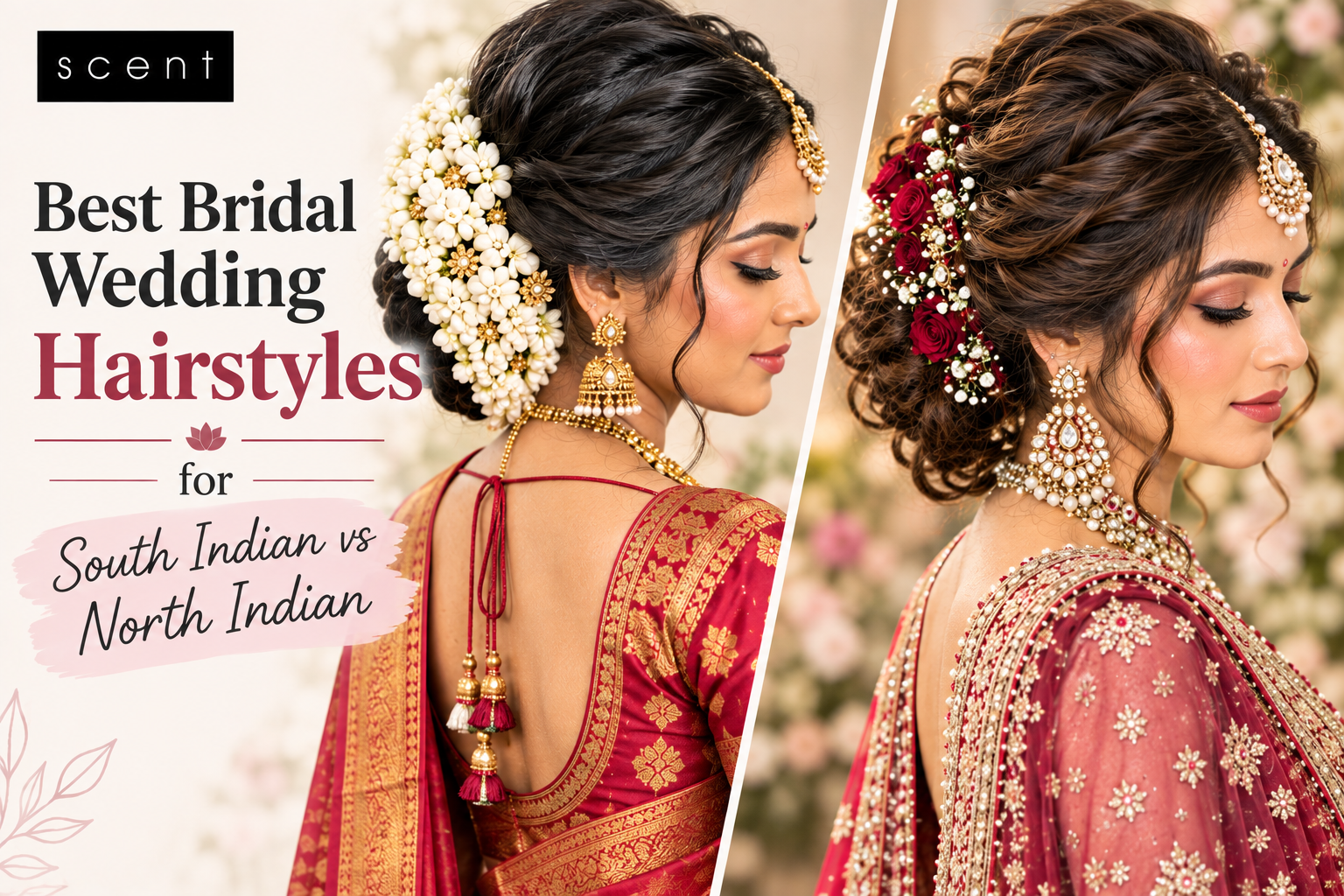 Best Bridal Wedding Hairstyles for South Indian vs North Indian Brides (2026 Guide)