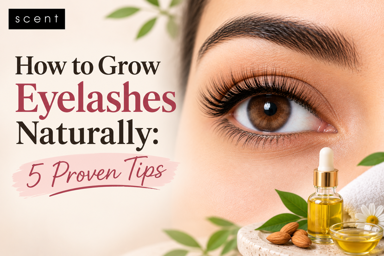 How to Grow Eyelashes Naturally: 5 Proven Tips